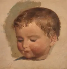 Portrait of a Child, probably 1847. Creator: Adolph Tidemand
