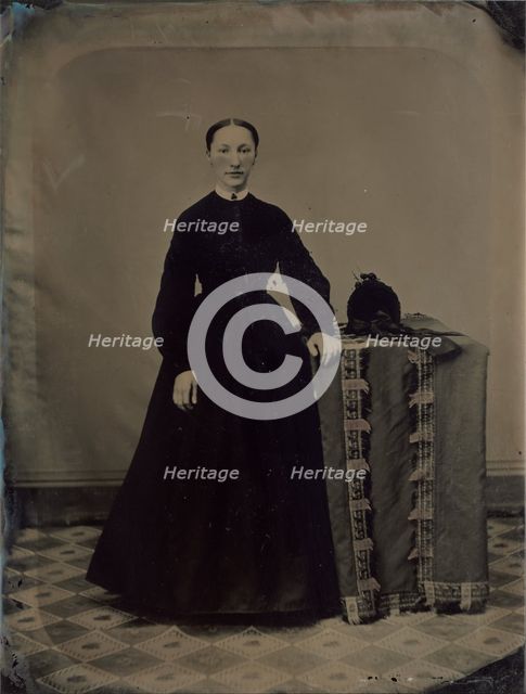 Portrait of a Civil War Widow, 1860s. Creator: Unknown.