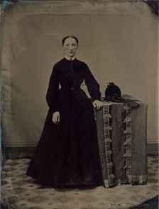 Portrait of a Civil War Widow, 1860s. Creator: Unknown