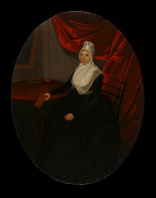 Portrait of a Connecticut Clockmaker's Wife, ca. 1800. Creator: Ralph Earl