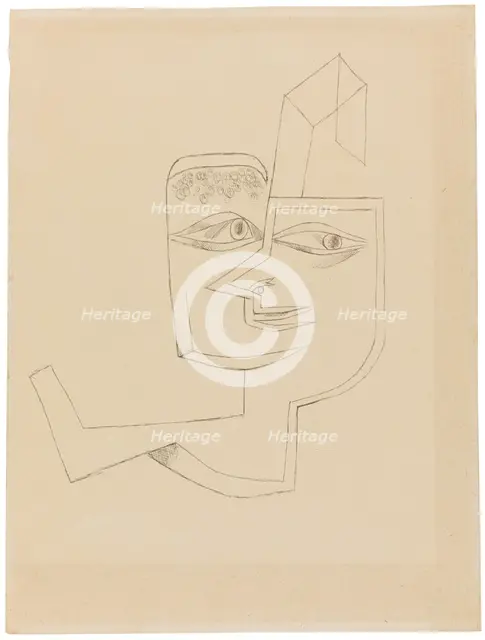 Portrait of a cool woman, 1919. Creator: Klee, Paul (1879-1940).
