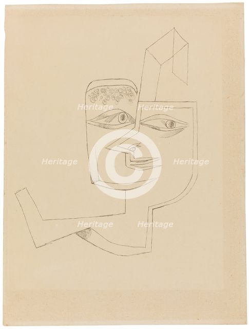 Portrait of a cool woman, 1919. Creator: Klee, Paul (1879-1940).