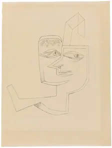 Portrait of a cool woman, 1919. Creator: Klee, Paul (1879-1940)