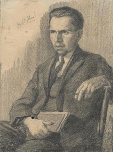 Portrait of a colleague, around 1920. Creator: Ladislav Treskon