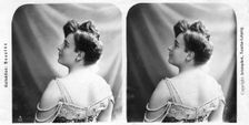 Portrait of a costumed woman, early 20th century.Artist: Aristophot