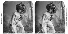 Portrait of a costumed woman, early 20th century.Artist: Aristophot