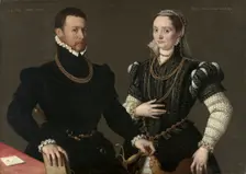 Portrait of a Couple, c. 1580-1588. Creator: Unknown