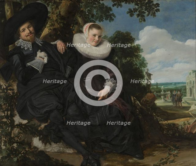 Portrait of a Couple, Probably Isaac Abrahamsz Massa and Beatrix van der Laen, c.1622. Creator: Frans Hals.