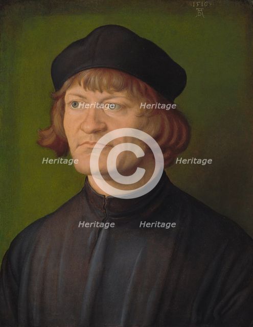 Portrait of a Clergyman (Johann Dorsch?), 1516. Creator: Albrecht Durer.