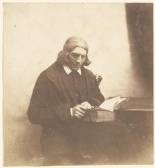Portrait of a Clergyman with a Book, about 1852-1856. Creator: Roger Fenton