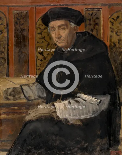 Portrait of a Cleric, c1860s. Creator: Jan August Hendrik Leys.
