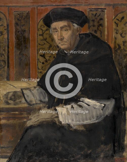 Portrait of a Cleric, c1860s. Creator: Jan August Hendrik Leys.