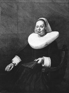 'Portrait of a Dutch Lady, after Bartholomew Van Der Helst 1891. Creator: Bartholomeus van der Helst