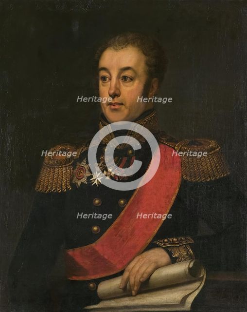 Portrait of A.F. Klokachev, 1825. Creator: János Rombauer.