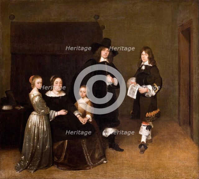 Portrait of a Family, 1656. Artist: Ter Borch, Gerard, the Younger (1617-1681)