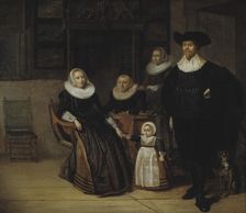 Portrait of a Family, 1661. Creator: Pieter Codde