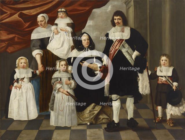 Portrait of a Family. Creator: Helt Stockade, Nicolaes de (1614-1669).