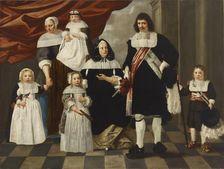 Portrait of a family, c1650s. Creator: Nicolaes Van Helt Stockade