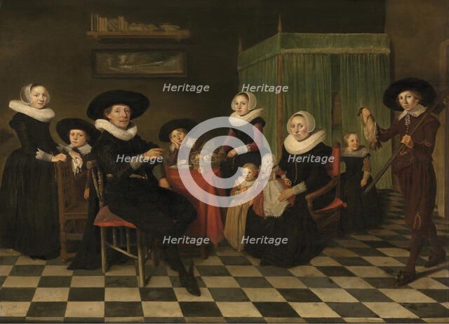 Portrait of a Family, mid-17th century. Creator: Anthonie Palamedesz.