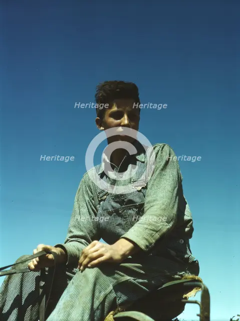 Portrait of a farm boy, between 1941 and 1945. Creator: Unknown.