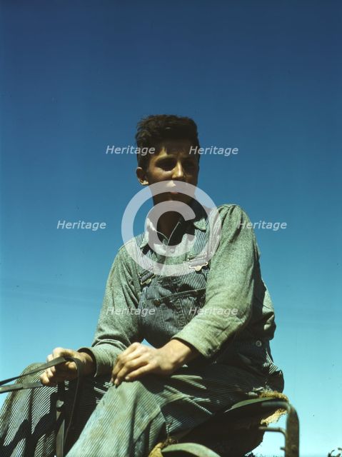Portrait of a farm boy, between 1941 and 1945. Creator: Unknown.