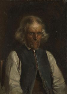 Portrait of a Farmer from Voss, 1855. Creator: Adolph Tidemand
