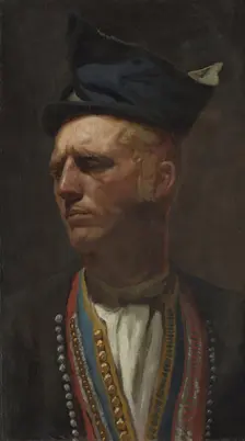 Portrait of a Farmer from Setesdal, 1866. Creator: Olaf Isaachsen