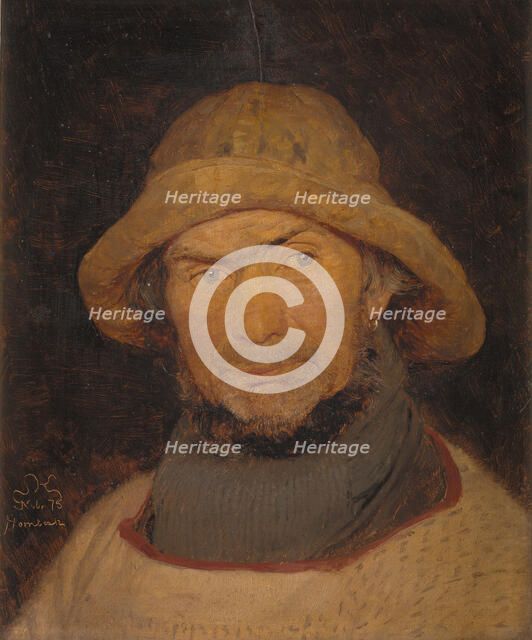Portrait of a fisherman from Hornbæk, 1875. Creator: Peder Severin Kroyer.