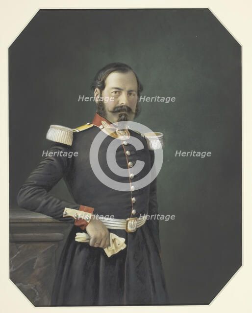 Portrait of a French Military Officer, c. 1855. Creator: Unknown.