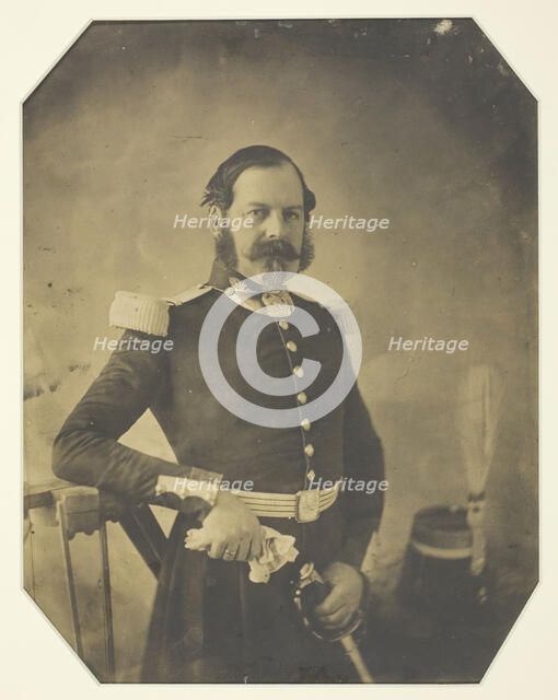 Portrait of a French Military Officer, c. 1855. Creator: Unknown.