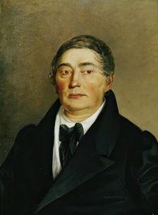 Portrait of a gentleman, 1841. Creator: Josef Holzl