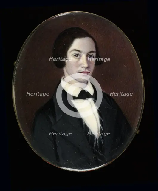 Portrait of a Gentleman, 1847. Creator: Moses B Russell.