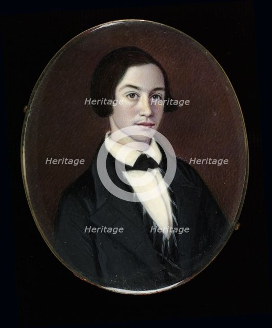 Portrait of a Gentleman, 1847. Creator: Moses B Russell.