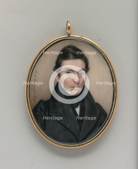 Portrait of a Gentleman, 1834. Creator: Moses B Russell.