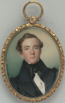 Portrait of a Gentleman, 1836. Creator: Carl Weinedel