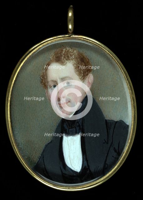 Portrait of a Gentleman, 1838. Creator: George W. Newcombe.