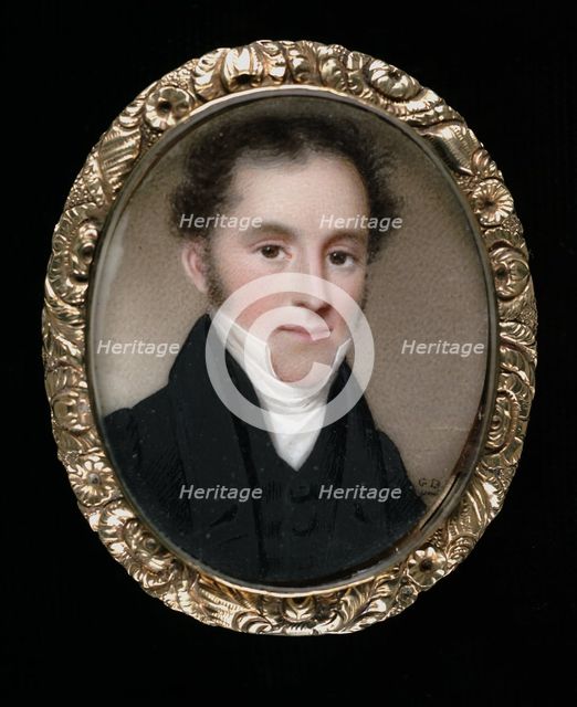 Portrait of a Gentleman, ca. 1825. Creator: George Dame.