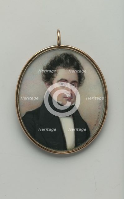 Portrait of a Gentleman, ca. 1834. Creator: Moses B Russell.