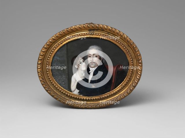 Portrait of a Gentleman and His Daughter, ca. 1805. Creator: François M. Guyol de Guiran.