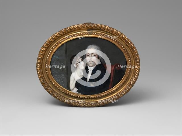 Portrait of a Gentleman and His Daughter, ca. 1805. Creator: François M. Guyol de Guiran.
