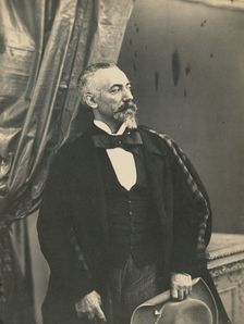 Portrait of a Gentleman, about 1850-1855. Creators: Achille Deveria, Théodule Deveria