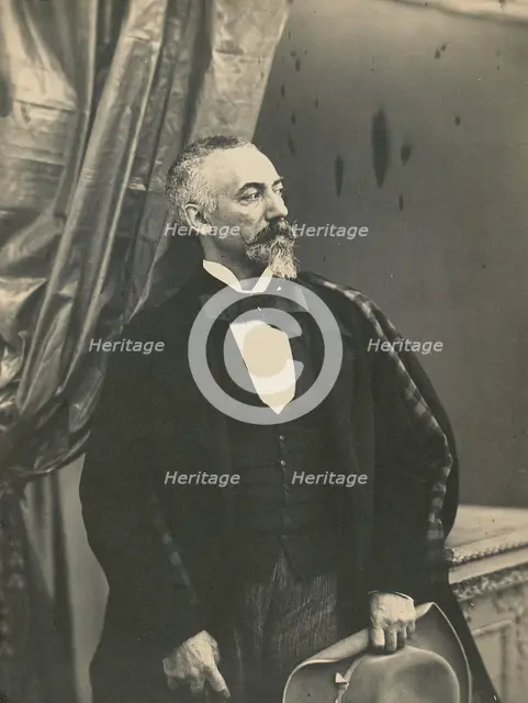 Portrait of a Gentleman, about 1850-1855. Creators: Achille Deveria, Théodule Deveria.