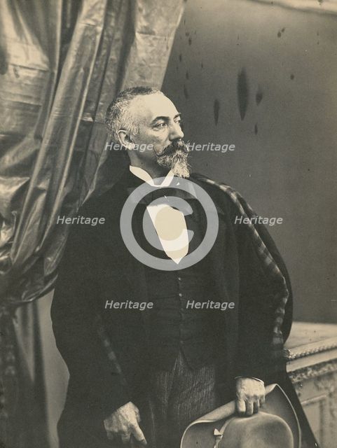 Portrait of a Gentleman, about 1850-1855. Creators: Achille Deveria, Théodule Deveria.