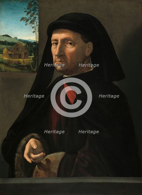 Portrait of a Gentleman, c. 1505. Creator: Ridolfo Ghirlandaio.