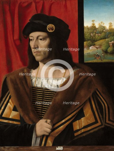 Portrait of a Gentleman, c. 1520. Creator: Bartolommeo Veneto.