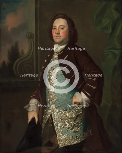 Portrait of a Gentleman, c. 1760. Creator: Joseph Blackburn.