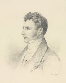 Portrait of a Gentleman, c. 1835. Creator: Léon Cogniet (French, 1794-1880)
