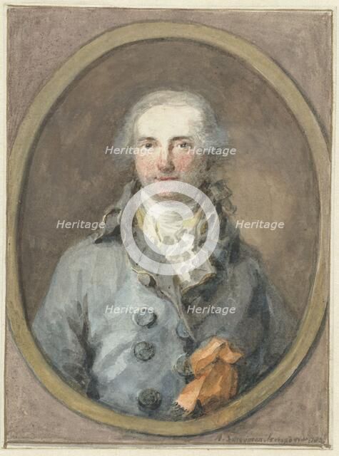 Portrait of a gentleman in an oval framework, 1788. Creator: Aert Schouman.