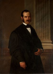 Portrait of a gentleman in official robes, 1852. Creator: Antonio María Esquivel