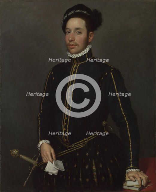 Portrait of a Gentleman (Il Gentile Cavaliere), c. 1565. Artist: Moroni, Giovan Battista (1520/25-1578)